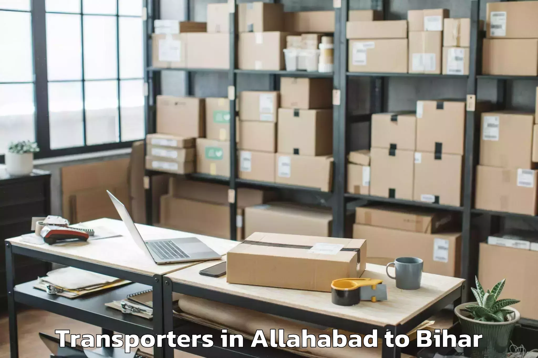 Top Allahabad to Piprakothi Transporters Available